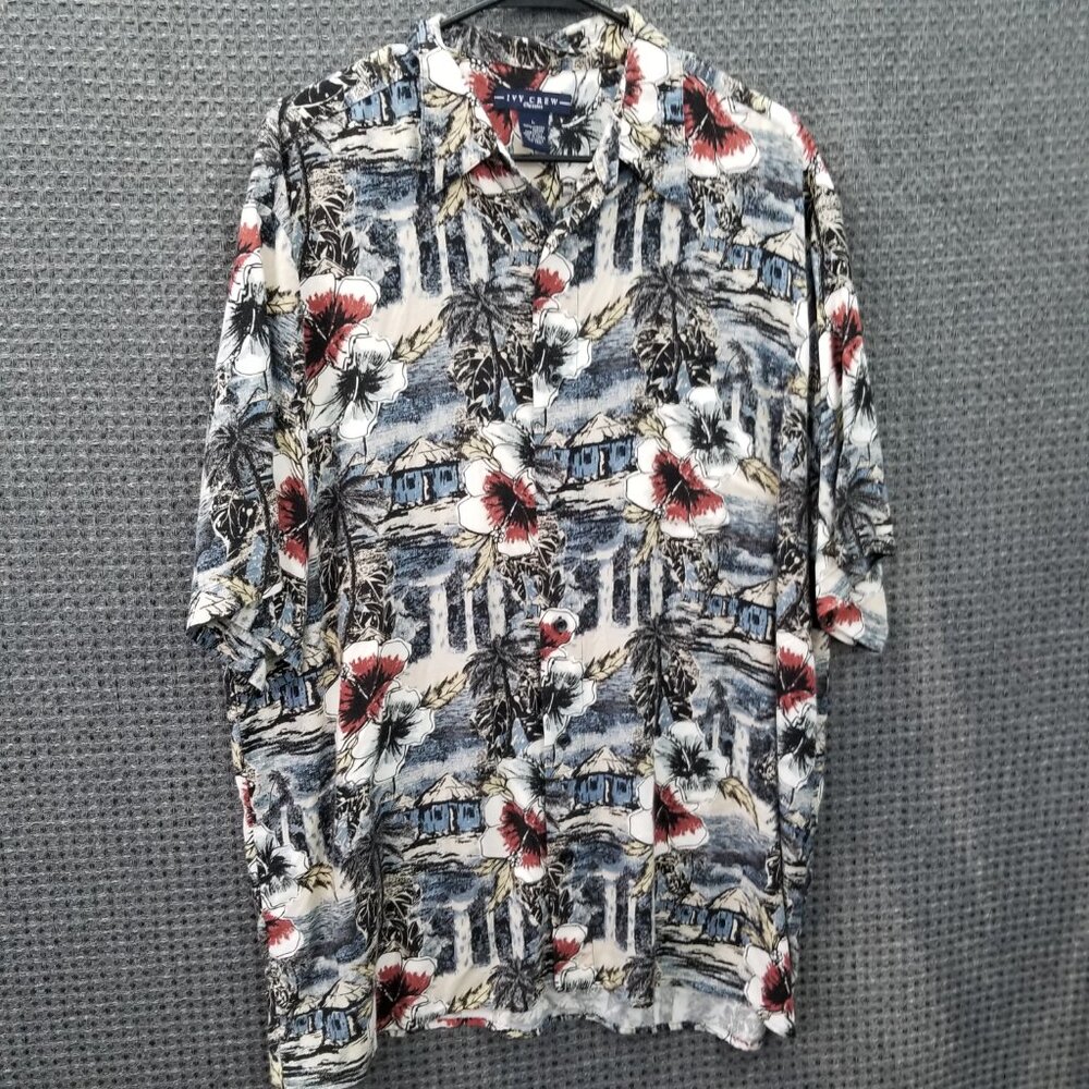 Ivy Crew Classics Tropical Button Up Shirt Men's Large